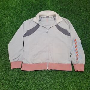 VTG Y2K Nike Track Jacket Womens XL Rare Graphic Sleeve Bomber